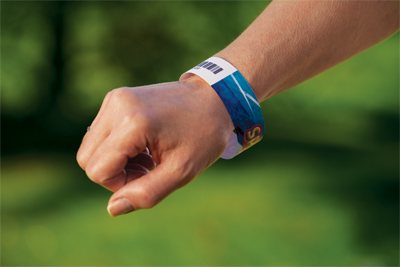 RFID Thermal Printable Wristband For Amusement Park