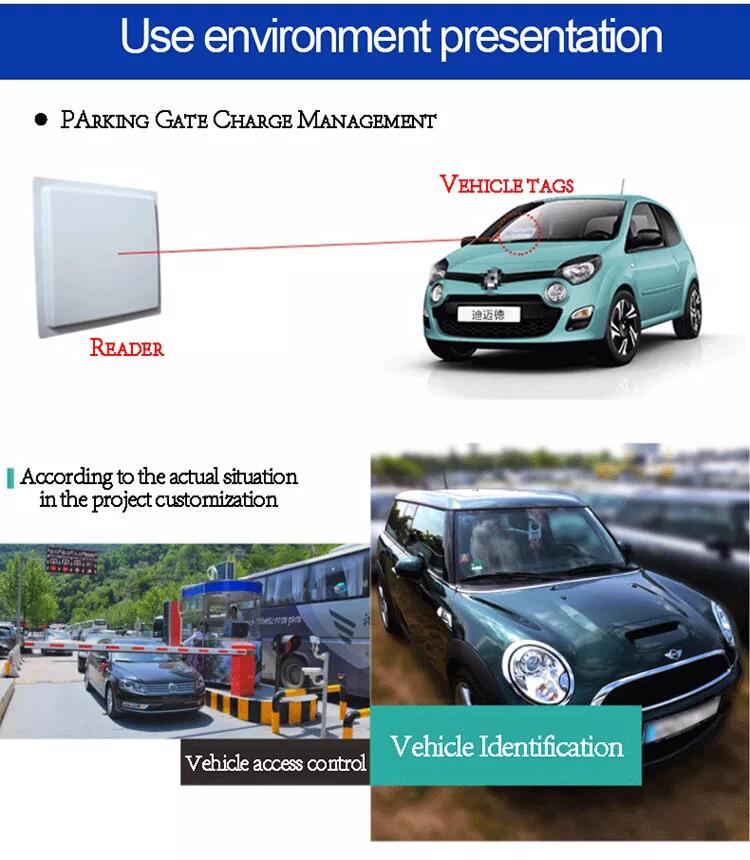 Etiqueta RFID UHF para parabrisas de coche