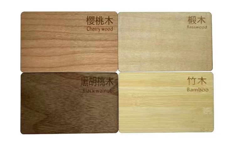 Tarjetas de acceso de madera respetuosas del medio ambiente de madera personalizadas Fen