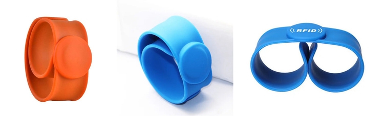 RFID Slap Snap Silicone Bracelets