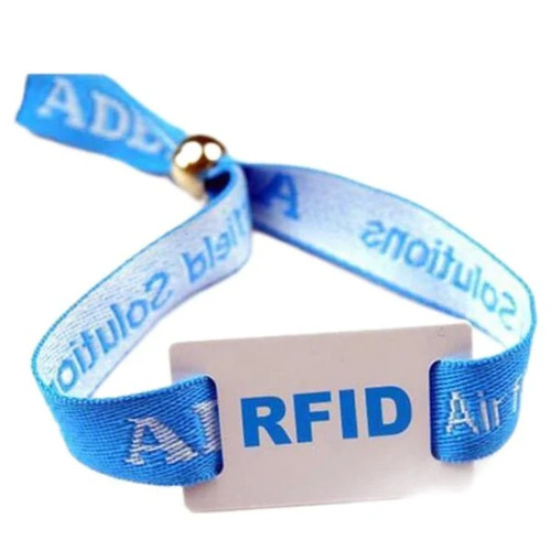 RFID PVC Cards Woven Wrist Strap