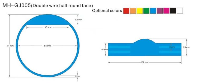 NTAG213 RFID Silicone Wristband 