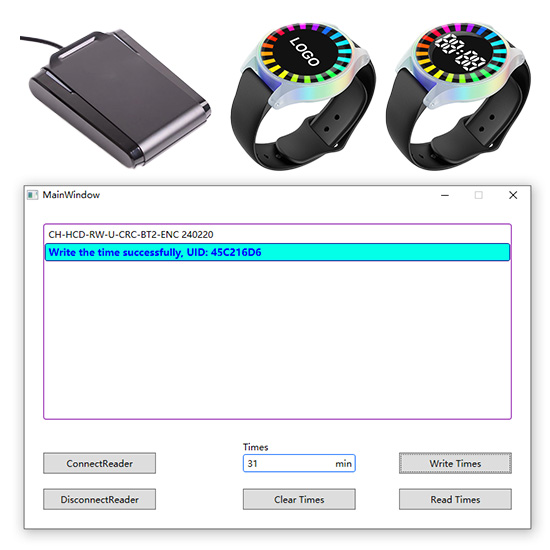 RFID Countdown Reminder Wristband Time Tracker