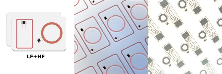 Dual technology rfid card