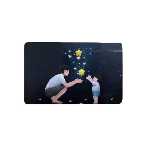 Tarjeta de luz LED NFC personalizada para control de acceso a parques de atracciones