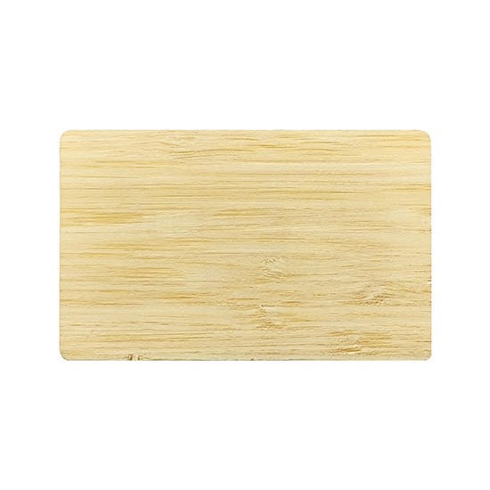 Tarjeta de llave de hotel de madera con grabado UV de logotipo personalizado de 125 Khz y 13,56 Mhz