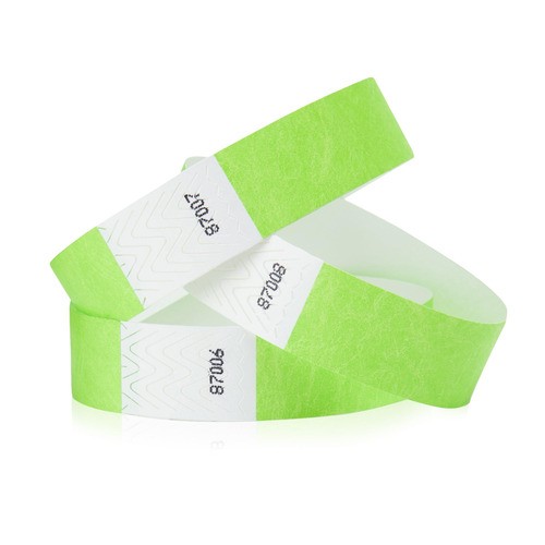 Pulsera desechable Tyvek RFID con logotipo personalizado, resistente al agua, para festivales y fiestas.