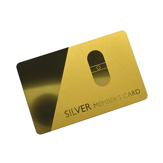 Tarjeta de visita de espejo de plástico PVC personalizada con impresión de logotipo