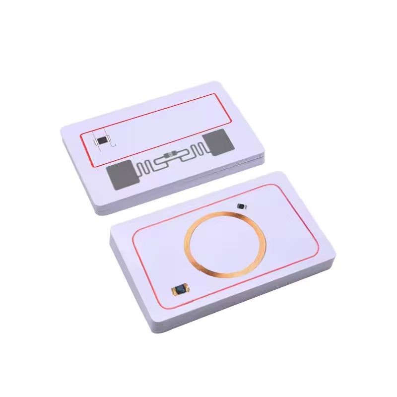 Tarjetas inteligentes con chip combinado RFID NFC híbrido de doble frecuencia LF/HF personalizadas