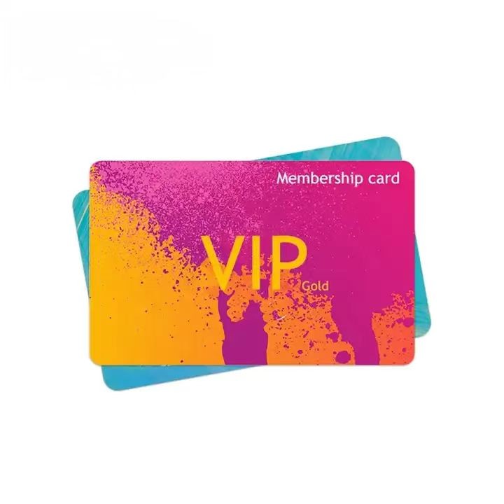 Tarjetas de membresía VIP de plástico con impresión a todo color personalizadas de PVC