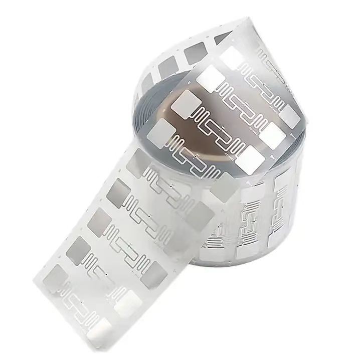 Etiqueta RFID transparente de alta calidad, personalizada, para seguimiento de inventario, etiqueta colgante, impermeable