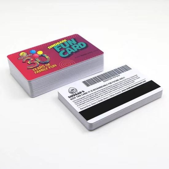 Tarjeta magnética RFID personalizada con código de barras UV impreso, tarjeta NFC para miembros