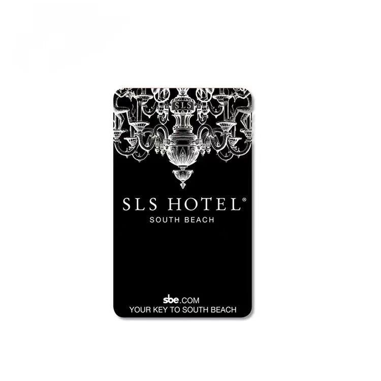 Tarjeta de llave de hotel RFID de 13,56 Mhz personalizada Tarjeta de PVC RFID