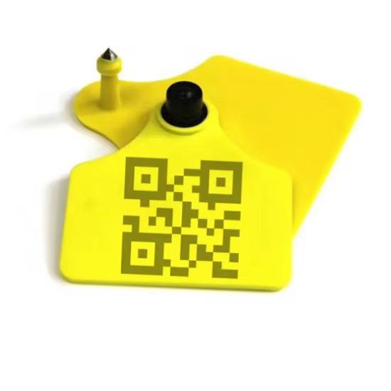 Etiquetas inteligentes para orejas de animales con código QR UHF RFID de largo alcance al por mayor para ovejas y cerdos