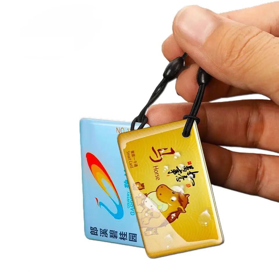 Tarjeta inteligente de epoxi RFID regrabable de 13,56 MHz, NFC, 1k, para hotel