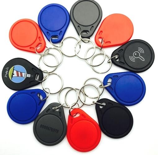 Llavero RFID ABS de 13,56 MHz con NFC para sistemas de control de acceso.