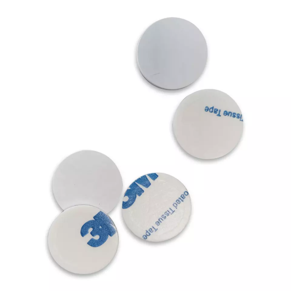 Etiqueta de moneda RFID de PVC de tamaño personalizado de 860-960 MHz y 13,56 MHz, tarjeta de moneda RFID de 125 Khz