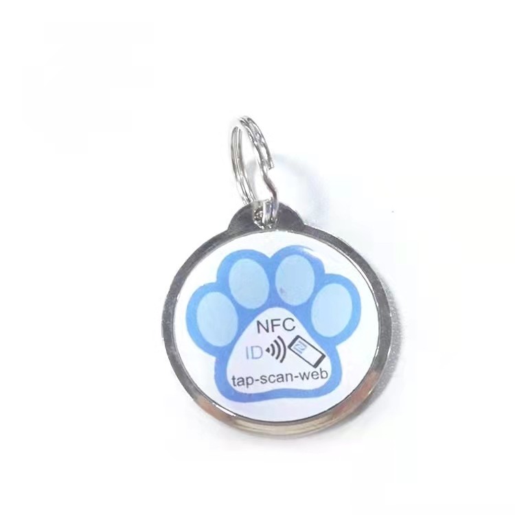 Etiquetas inteligentes para mascotas con tecnología NFC RFID de 13,56 MHz y epoxi