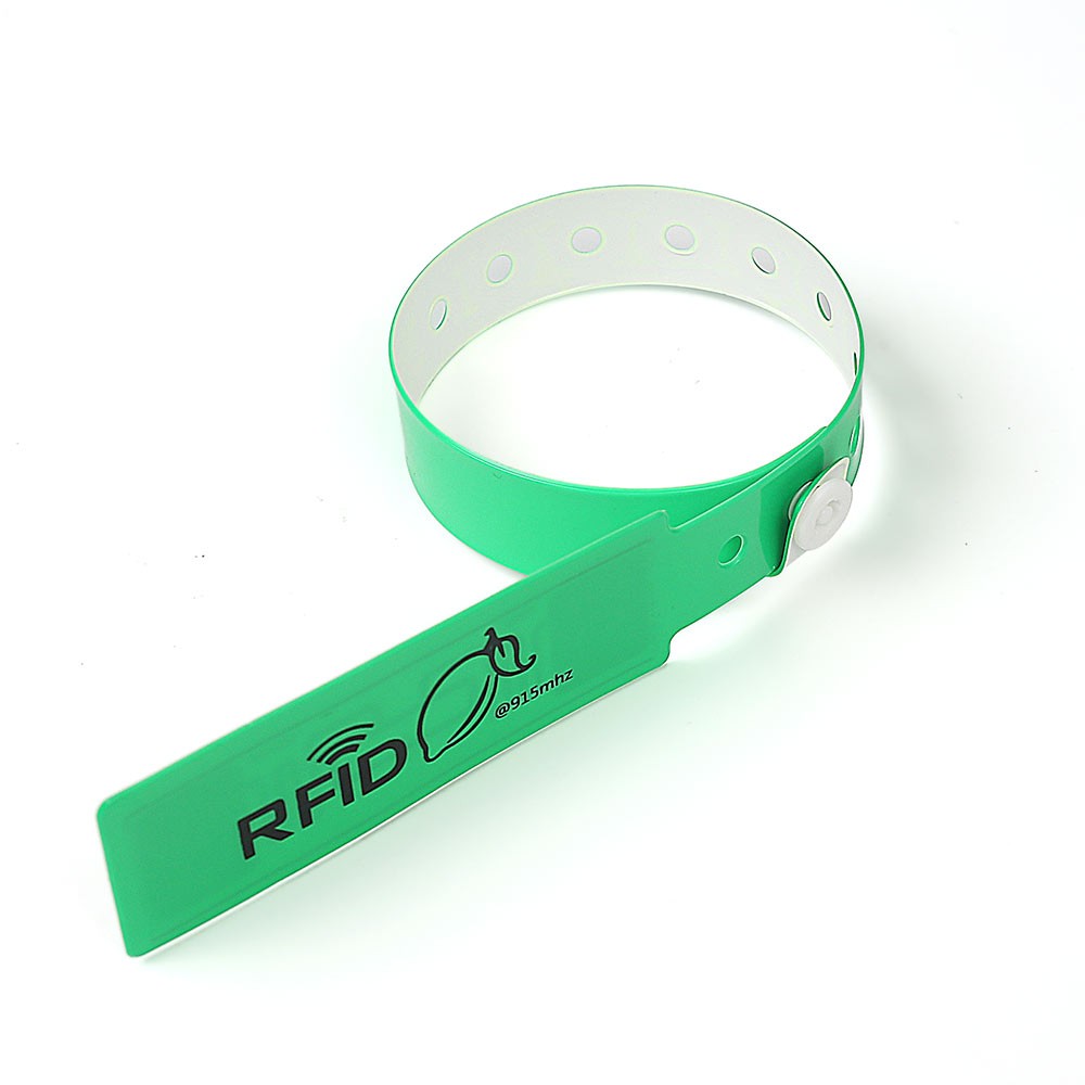 Pulseras de identificación médica RFID de PVC y vinilo para hospitales o identificación de recién nacidos.