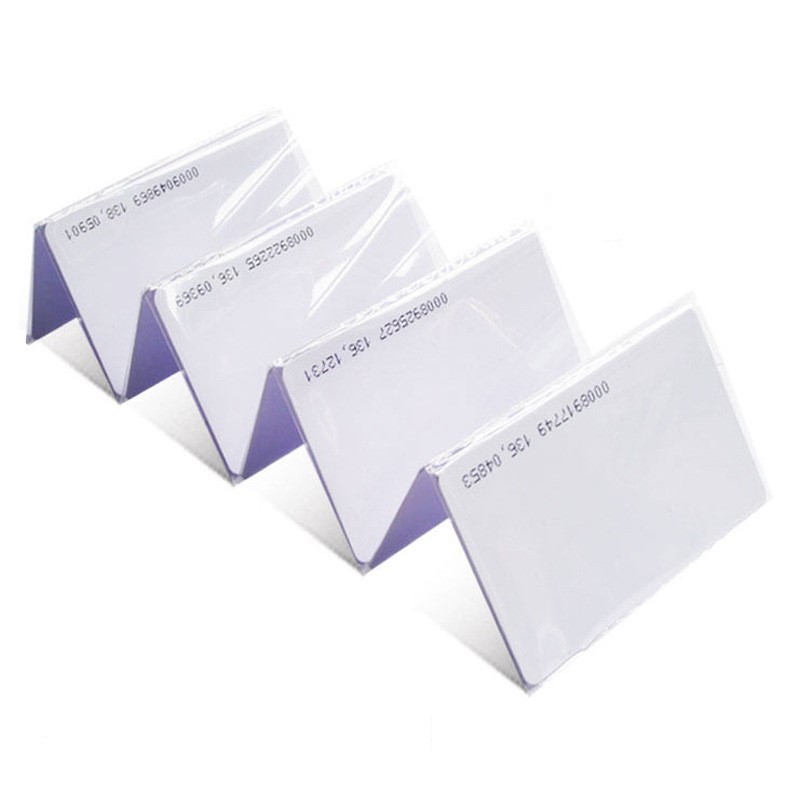 Tarjeta de identificación de control de acceso sin contacto al por mayor, 125 kHz, chip Tk4100, PVC, tarjeta RFID de proximidad inteligente en blanco