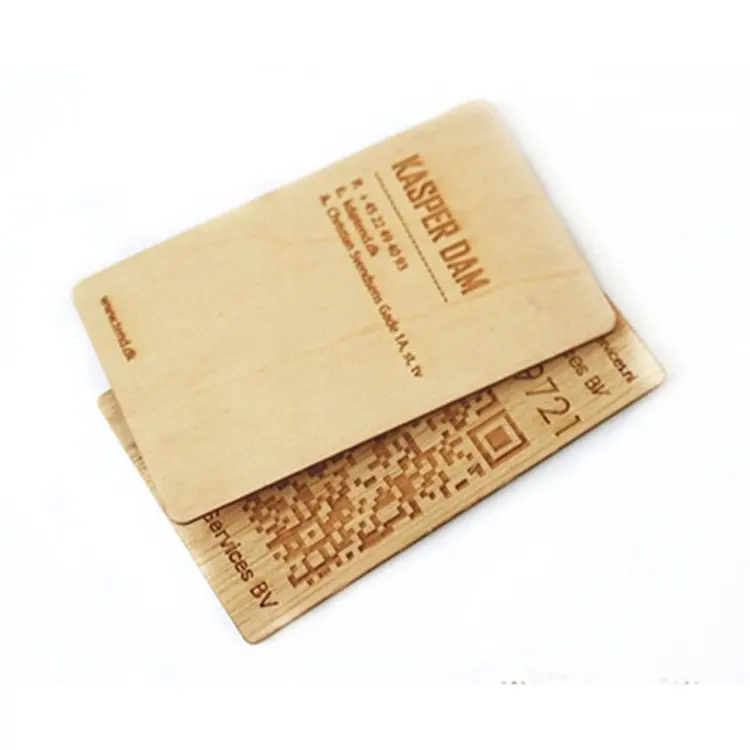 Tarjeta de hotel de madera RFID para negocios Tarjeta de madera NFC