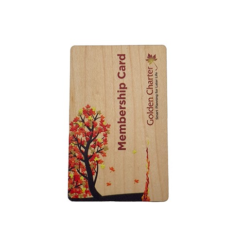 Tarjetas de visita programables de madera de bambú RFID ISO14443A Smart NTAG 213 NFC Tarjeta de madera