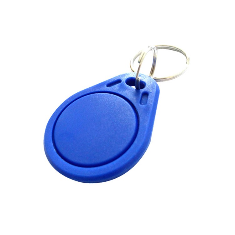 Etiqueta de llavero con tarjeta inteligente RFID ABS T5577 EM4305 regrabable de 125 KHz y 13,56 MHz en blanco