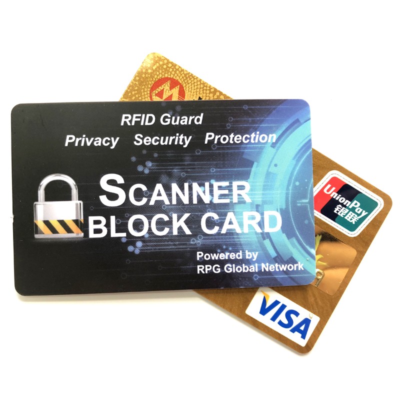Bloqueador de señal RFID para tarjetas de crédito, protector RFID anti-skimming