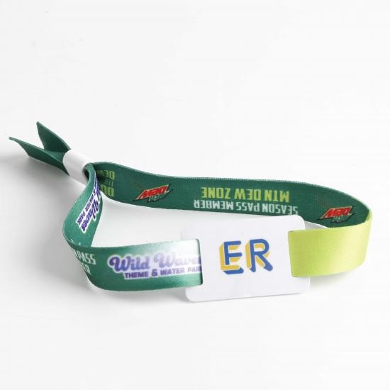 Pulsera inteligente RFID de nailon y poliéster para parque acuático