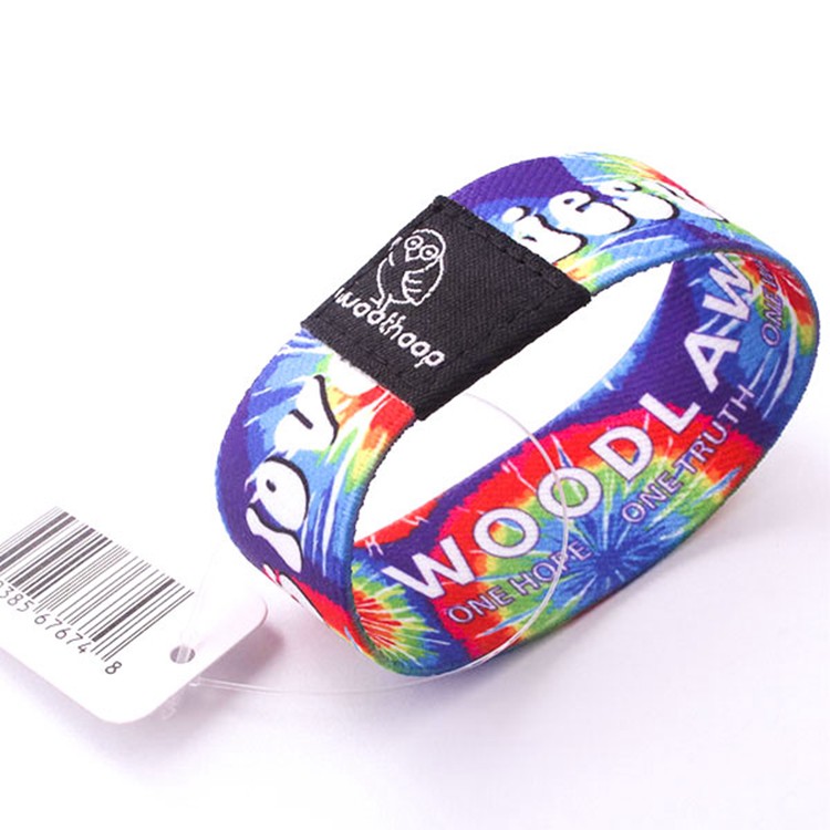 Pulsera RFID de poliéster para tickets de eventos