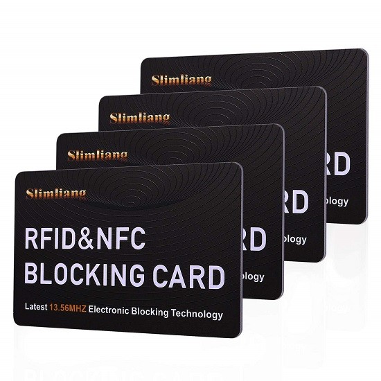 Tarjeta de bloqueo RFID para protección de tarjetas bancarias