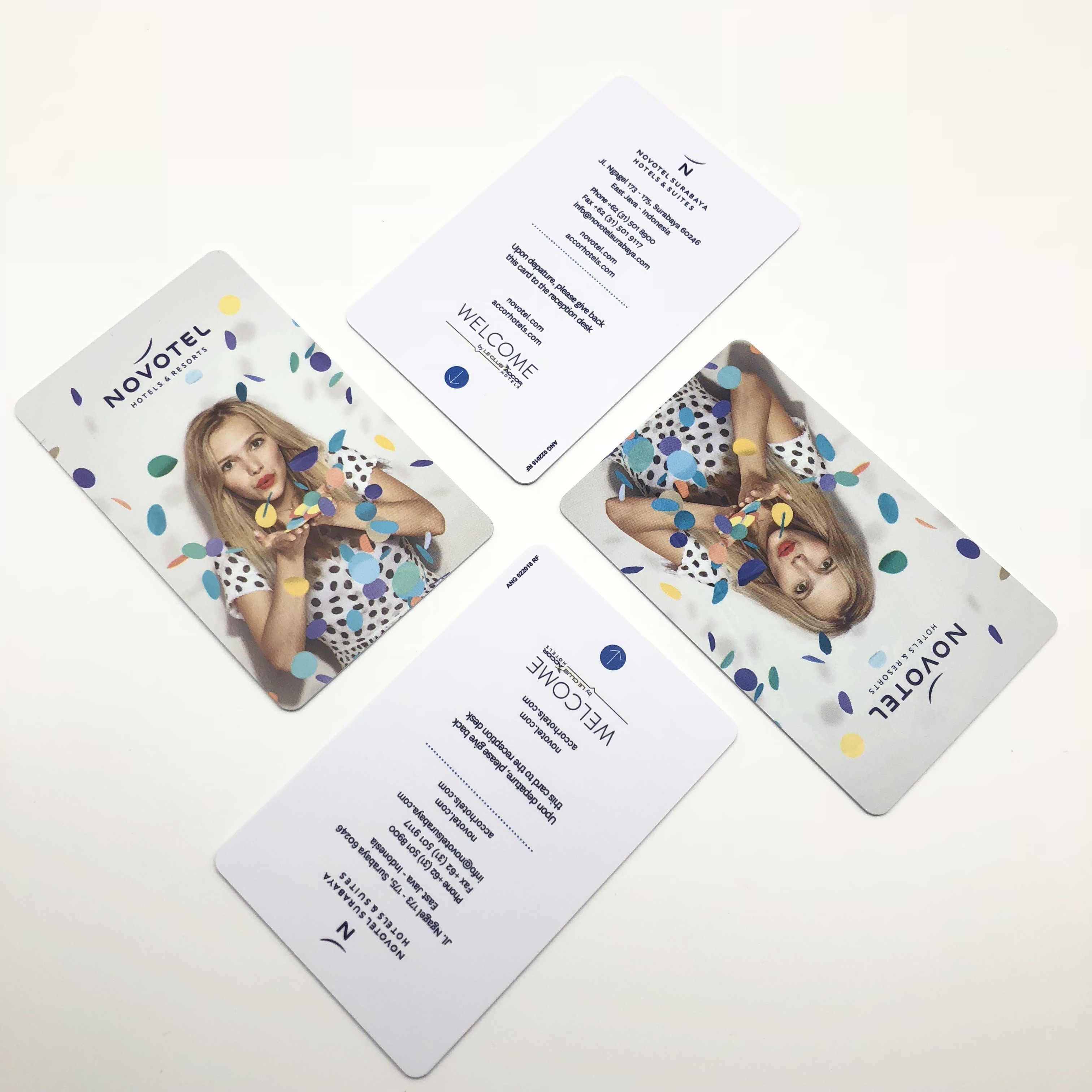 Tarjeta llave de hotel RFID para hostelería