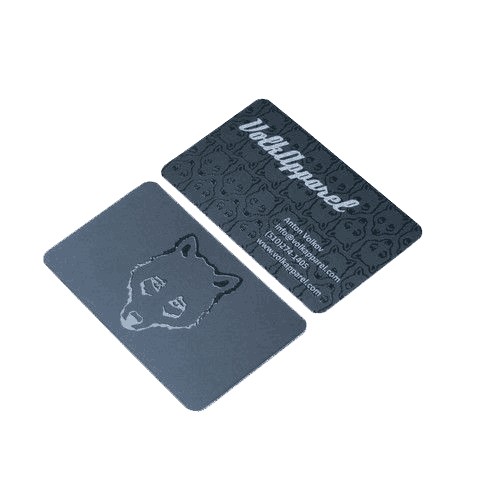 Impresión de tarjetas de presentación con barniz UV localizado