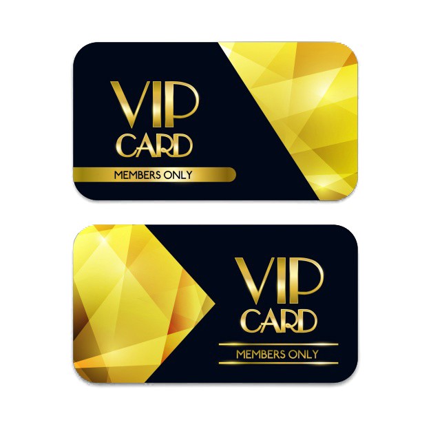 Tarjeta VIP Diamante con impresión personalizada
