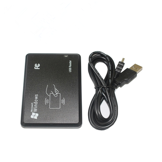 Lector de tarjetas de identificación inteligente RFID LF con interfaz USB/RS232 de 125 KHZ