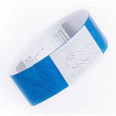 Pulsera desechable RFID Tyvek con impresión digital y chip UHF