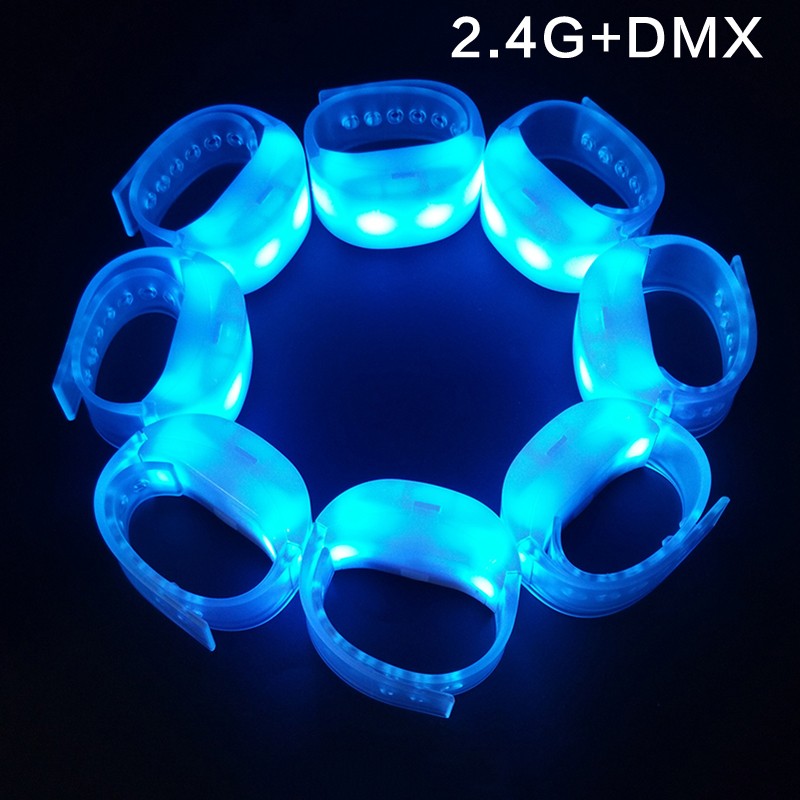 Pulsera LED con control remoto RFID intermitente de 2,4 G