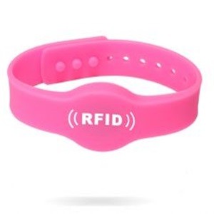 Pulseras de silicona RFID con impresión de logotipos para control de acceso a eventos