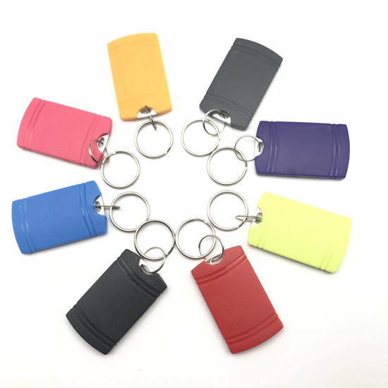Llavero RFID ABS colorido impermeable de 13,56 MHz para cerradura
