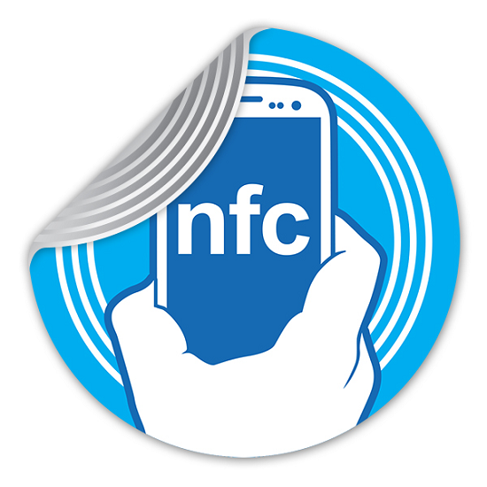 Etiqueta adhesiva NFC pasiva desechable de 13,56 MHz