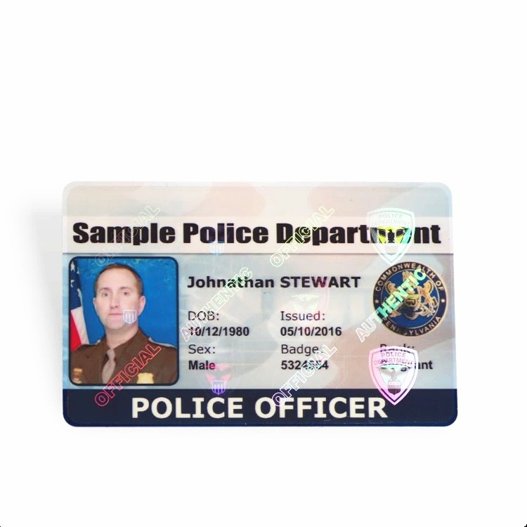 Tarjeta RFID visual holográfica de seguridad