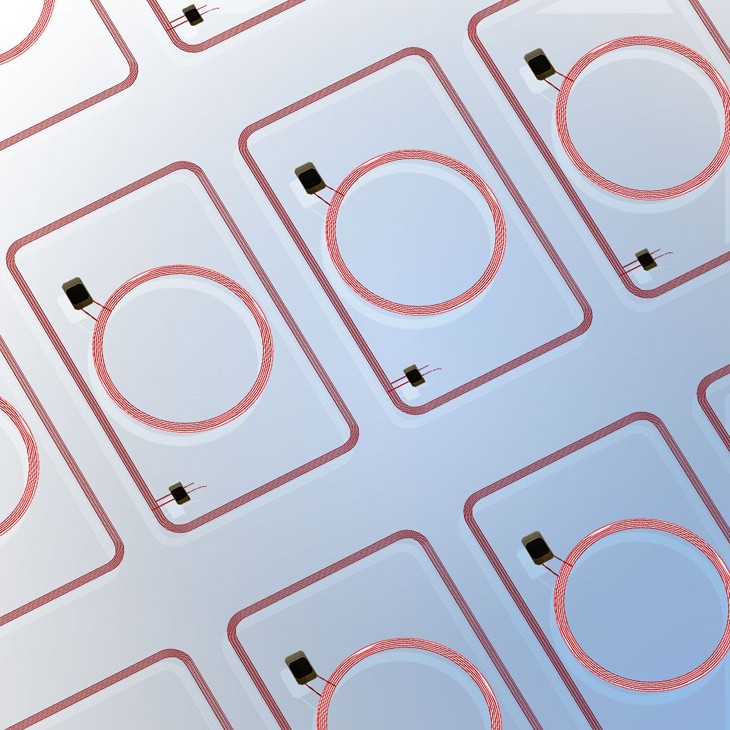 Lámina de incrustación RFID de doble frecuencia de 125 KHz y 13,56 MHz
