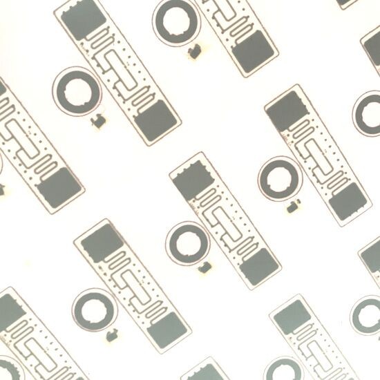 Incrustación de PVC RFID de doble frecuencia para tarjetas