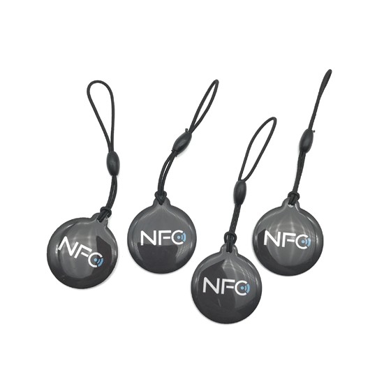 Etiqueta de cristal epoxi con forma NFC