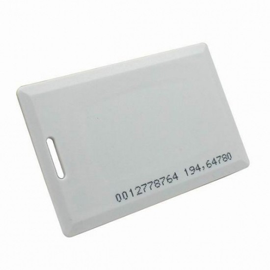 Tarjeta RFID T5577 con chip de 125 kHz para control de acceso.