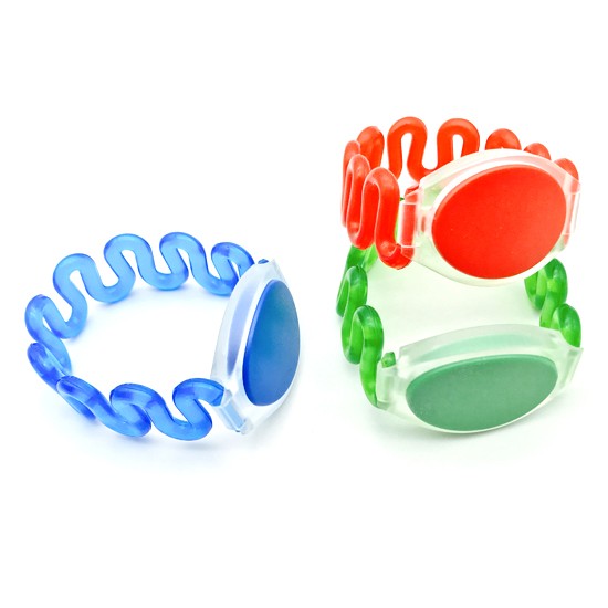 Pulsera de plástico RFID de larga distancia de lectura con chip HF de 13,56 MHz