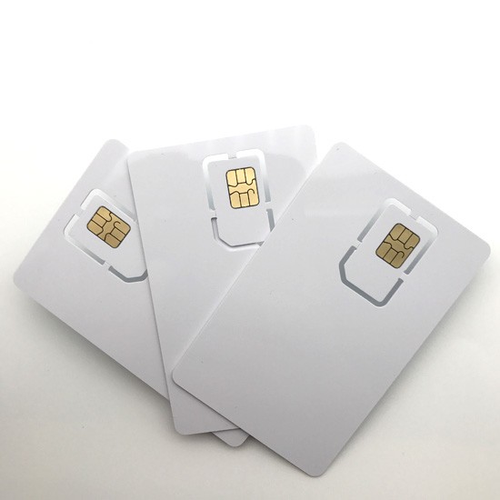 Tarjeta SIM de plástico en blanco, grabable y legible