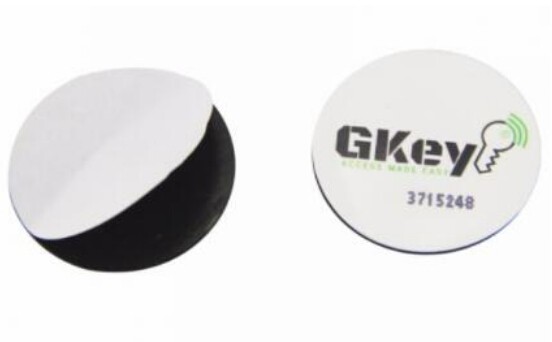 Etiqueta/pegatina NFC antimetal con diseño circular