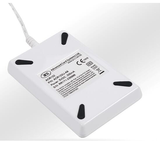 Lector de tarjetas inteligentes sin contacto RFID NFC de 13,56 MHz ACR122U