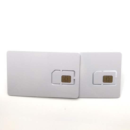 Tarjeta SIM de plástico en blanco, grabable y legible
